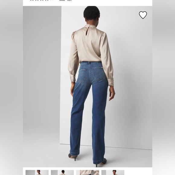 NWT White House Black Market Extra High-Rise Novelty Pocket Trouser Jeans 8 - Picture 7 of 8